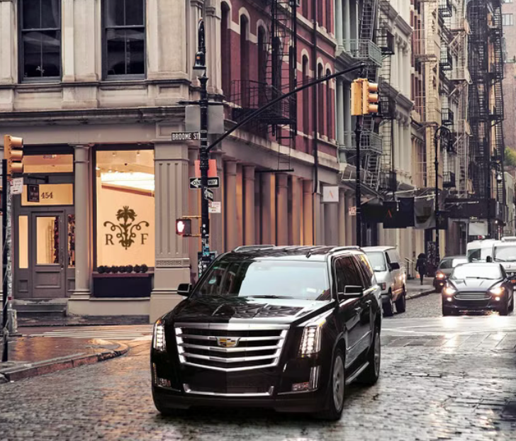 Black Cadillac Escalade ESV